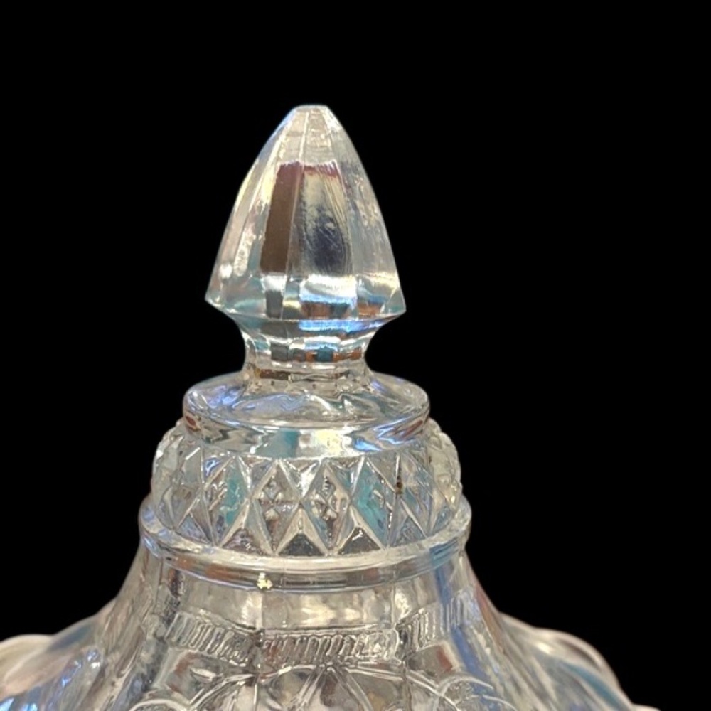 Vintage Elegant Crystal Glass Candy Dish or Compote - Picture 12 of 14